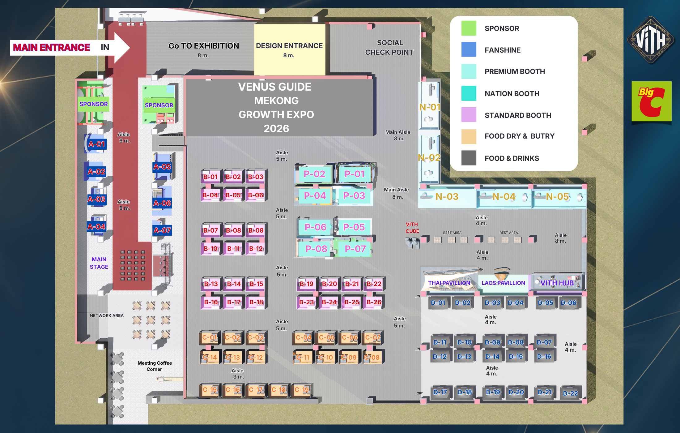 Mekong Growth Expo 2026 — Expo Floor Plan